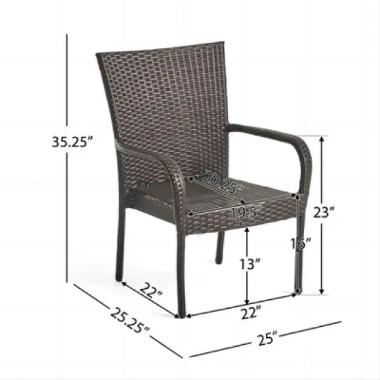 Dexmalle PE WICKER STACKING CHAIR image {8}