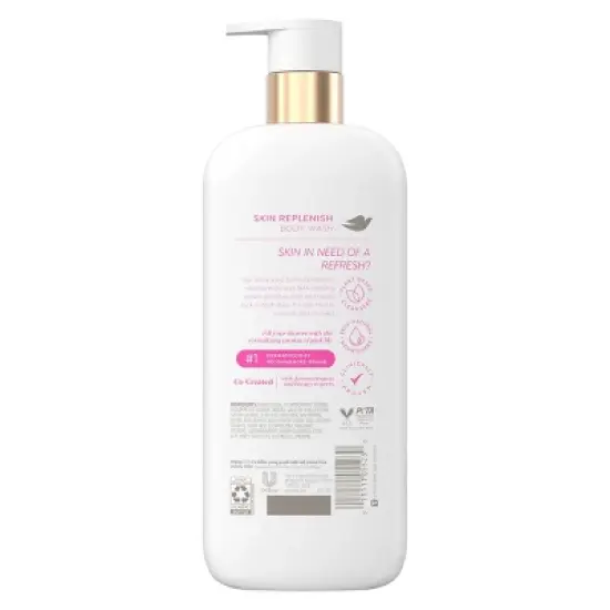Dove Beauty Serum Body Wash with 2% Niacinamide and BHA Refining Serum - Skin Replenish -18.5 fl oz image {2}