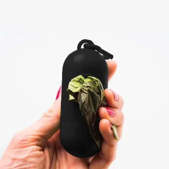 DDOXX 6.6 ft 3-Way Adjustable Nylon Extra Small Dog Leash- Black image {3}