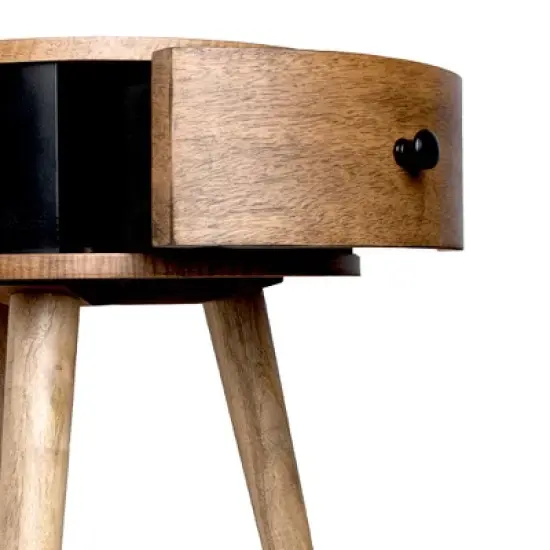 eLuxury Tripod Bedside Nightstand image {3}