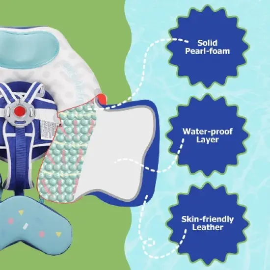 Mambobaby Innovative Explorer Baby Pool Float with Canopy image {3}