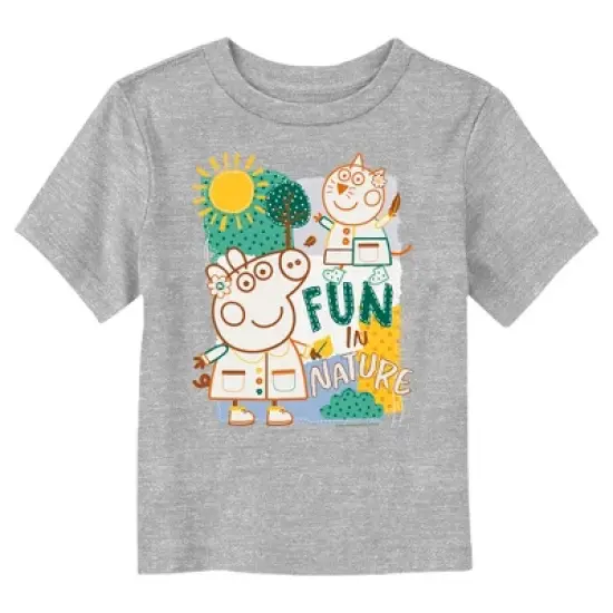 Toddler's Peppa Pig Fun In Nature Embroidered T-Shirt image {2}