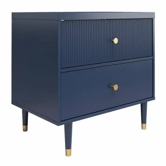 Elizabeth Nightstand Navy - CosmoLiving by Cosmopolitan image {3}
