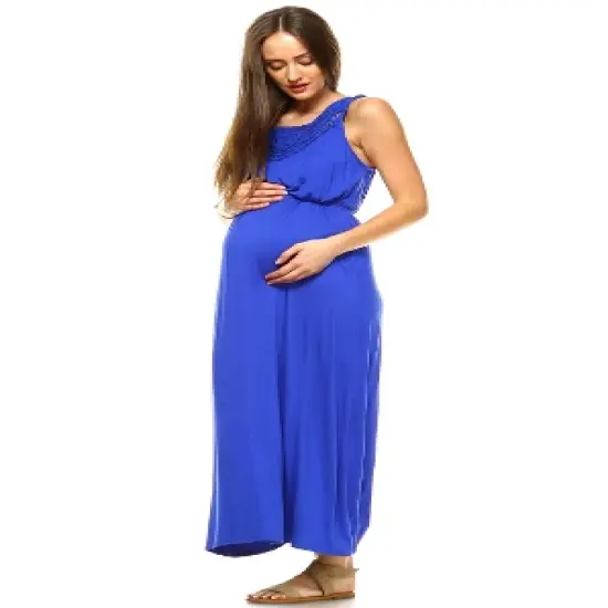 Maternity Kadyn Maxi Dress - White Mark image {4}