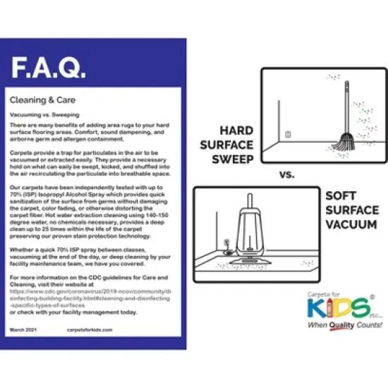 Carpets for Kids ABC Caterpillar Learning Rug, Rectangle Multicolor 4'5"X5'10" image {5}