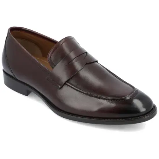 Thomas & Vine Bishop Medium and Wide Width Apron Toe Penny Loafer image {9}