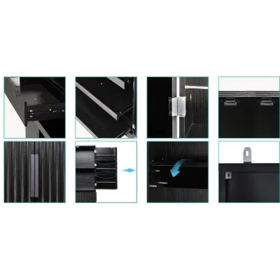 Bella Depot Freestanding 72" Kitchen Pantry Cabinet with Drawers & Adjustable Shelves image {8}