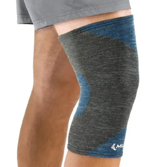Mueller Sports Medicine Thermo Reactive 4-Way Stretch Knee Support - Gray/Blue image {3}