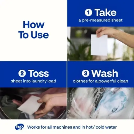 Earth Breeze Laundry Detergent Sheets - Fresh Scent Eco Sheets - 32ct - 64 Loads image {9}