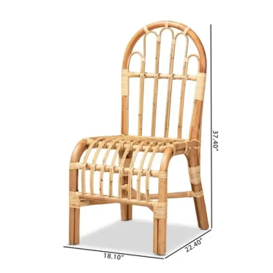 Athena Rattan Chair Natural - bali & pari image {7}