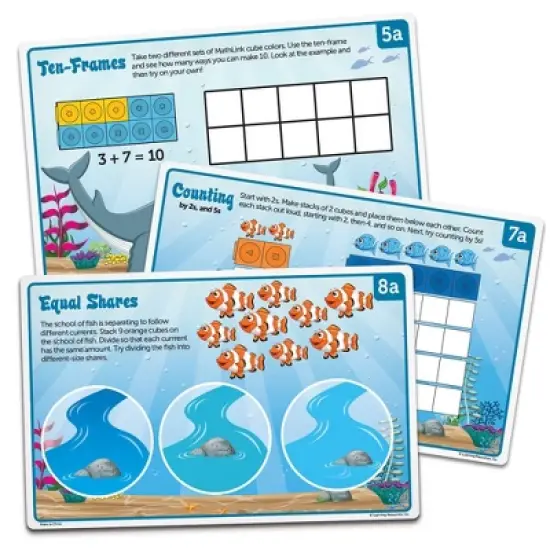Learning Resources Mathlink Cubes Kindergarten Math Activity Set: Sea Adventures! image {2}