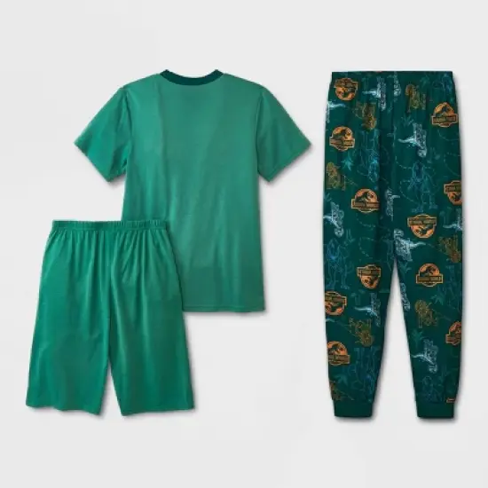 Boys' Jurassic World 3pc Pajama Set - Green image {1}