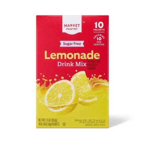 Lemonade Sugar-Free Drink Mix - 10ct - Market Pantry&trade; image {3}