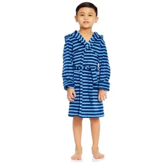 Leveret Kids Fleece Hooded Robe image {11}