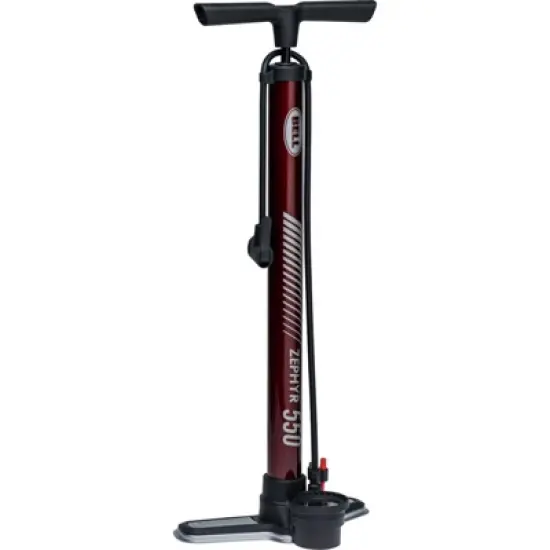 Bell Sports Zephyr 550 Steel Bicycle Floor Pump Maroon image {1}