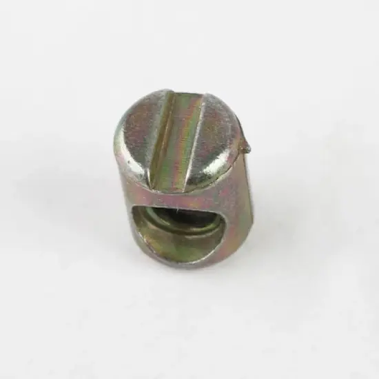 Unique Bargains Bed Chair Barrel Cross Dowel Slotted Bolts Nuts 0.3" x 0.4" Bronze Tone 10 Pcs image {6}