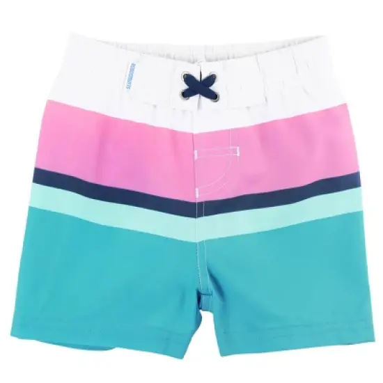 RuggedButts Toddler Boys Color Block Swim Trunks image {3}