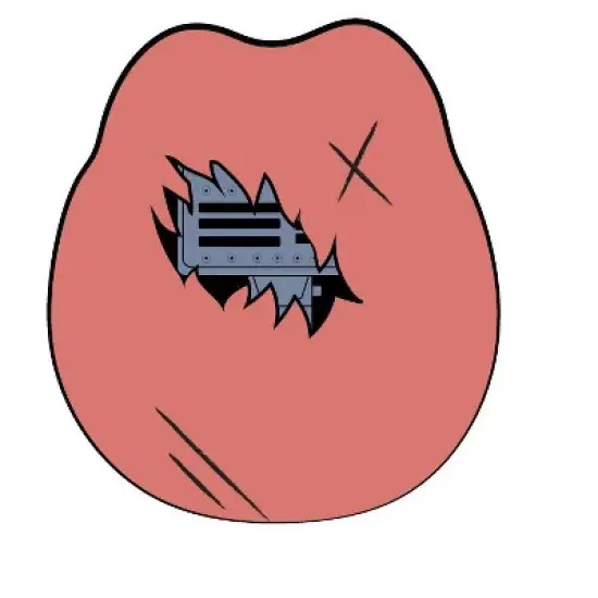 Five Nights at Freddy's Behind the Head Boy's Red T-shirt image {1}