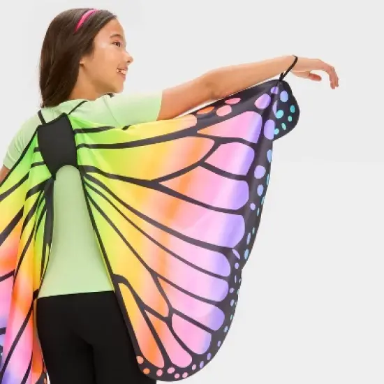 Kids' Blacklight Responsive Butterfly Wings Halloween Cape - Hyde and EEK! Boutique&trade; image {2}