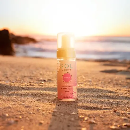 SOL by Jergens Deep Water Mousse, Self Tanner, Tanning Water Foam W/ Coconut, Dye-Free Formula 5 fl oz image {9}