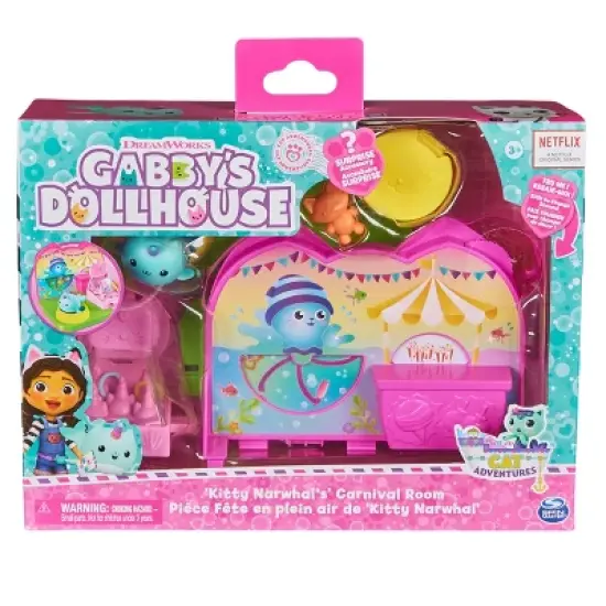 Gabby's Dollhouse Kitty Narwhal's Carnival Room Playset image {1}