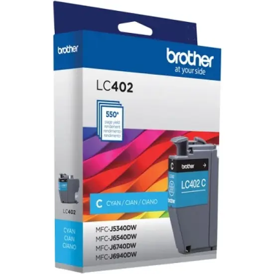 Brother LC402CS Original Cyan Inkjet Cartridge - Standard Yield image {2}