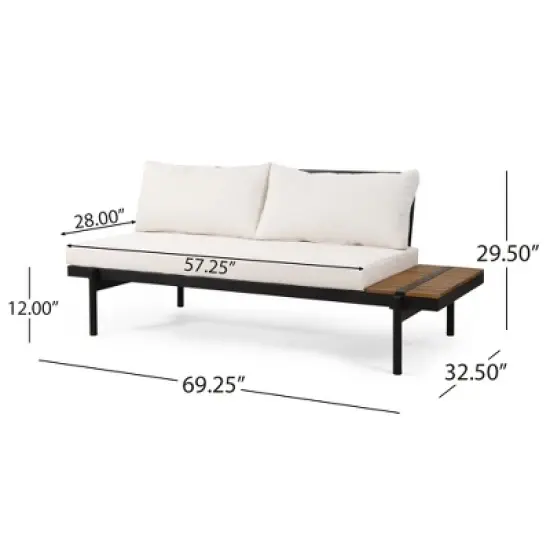 Syemin Patio Seating Sets Outdoor, Featuring Unique Design, Ideal for Chats, Perfect for Gardens, Living Spaces, Beige, 69.25"*32.5"*29.5" image {1}
