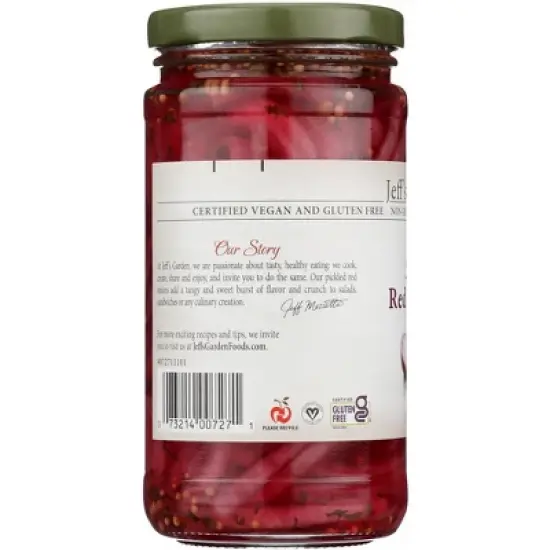 Jeff's Garden Pickled Red Onions - Case of 6/12 oz image {3}