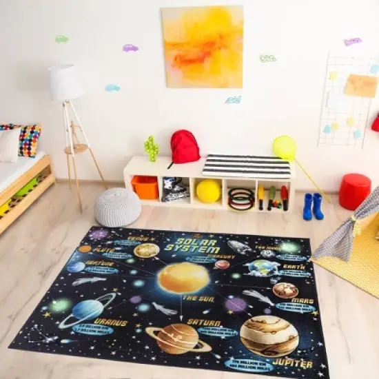 5'x7' Solar System Area Rug - Smithsonian image {2}