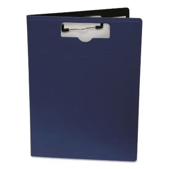 Baumgartens Portfolio Clipboard With Low-Profile Clip 1/2" Capacity 8 1/2 x 11 Blue 61633 image {2}