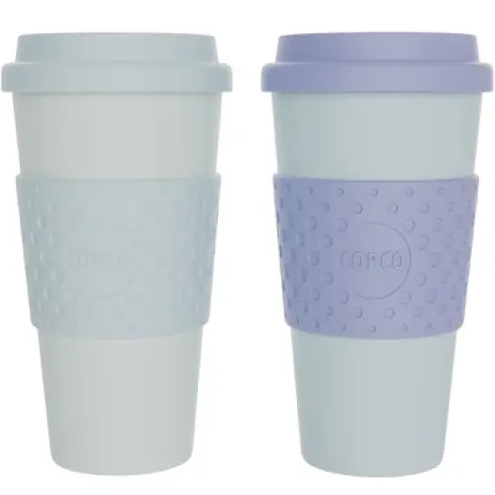 Copco Acadia To Go Mug Set of 2, 16 Ounce Reusable Coffee Cups with Lids, Durable & BPA-Free, Travel Mugs Double-Wall Insulation image {12}