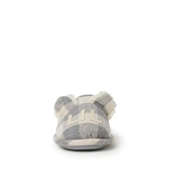 Dearfoams Kid's Buffalo Check Lil Bear Clog Slipper image {4}