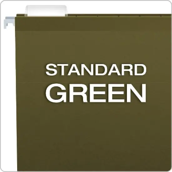 Pendaflex X-Ray Hanging File Folders 1/5 Tab Legal Standard Green 25/Box 415315 image {2}