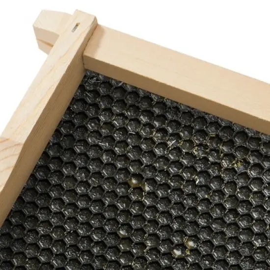 Honey Keeper 10-Pack Unassembled Beehive Frames with Natural Beeswax Foundations for Beekeeping, Medium Super - 6-1/4-inch image {2}