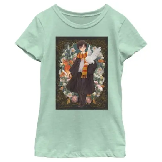 Girl's Harry Potter Harry Art Portrait T-Shirt image {3}