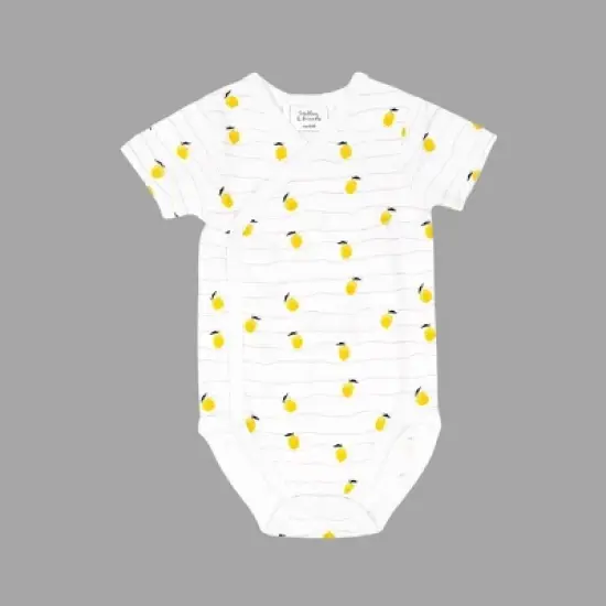 Stellou & Friends Unisex Crossbody Side Snap Onesies - Cotton Bodysuit - 3-pk image {2}