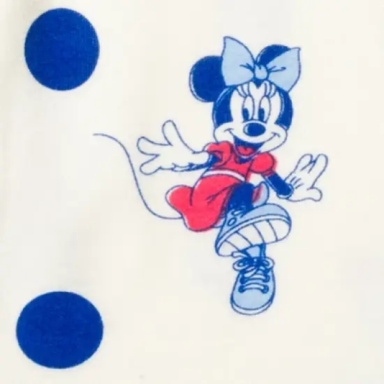 Disney Winnie the Pooh Minnie Mouse Piglet Baby Girls French Terry Short Overalls and T-Shirt Newborn to Infant image {6}