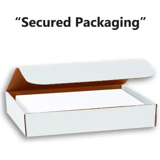 Hamilco White Linen Cardstock Paper - Flat 4.5x6.25" A6 Blank Index Cards Card Stock 80lb Cover 100 Pack image {3}