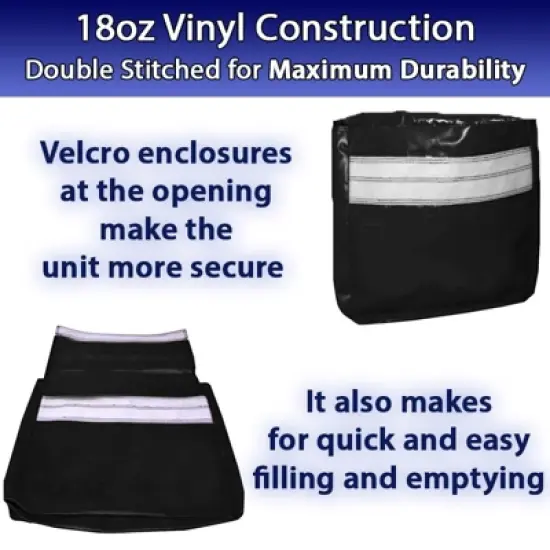 Moose Supply Vinyl Sand Bag, White, 4 Pack image {6}