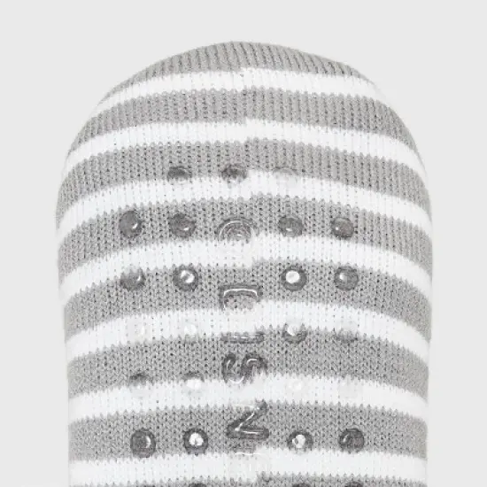 Women's Monsters, Inc. Mismatched Mike & Sully Pull-On Slipper Socks with Grippers - Gray/Green/Blue 4-10 image {4}