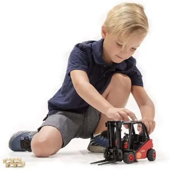 Bruder Linde H30D Fork Lift with Pallet image {4}