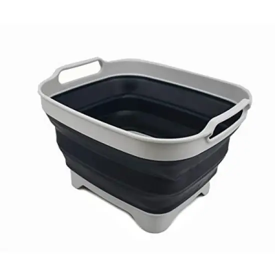 SAMMART 7.5L (2 Gallons) Collapsible Dishpan with Draining Plug image {9}