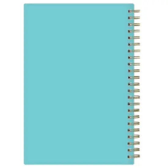 Blue Sky 5"x8" Color Me Courtney Wirebound 2025-2026 Weekly/Monthly Frosted Dylan Bee Blue Check image {11}