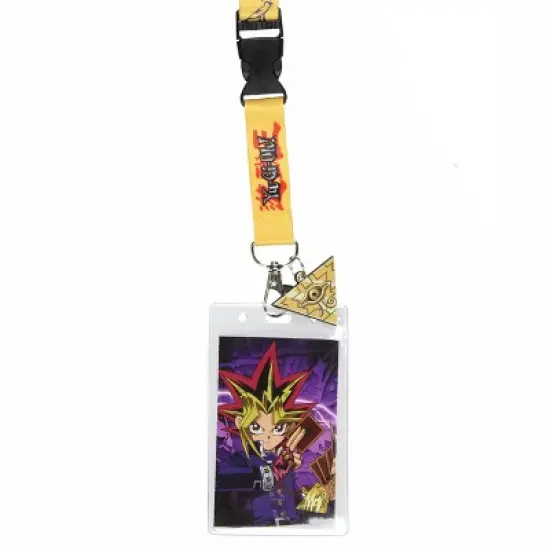 Yu-Gi-Oh! Manga Series ID Lanyard Badge Holder Millennium Puzzle Rubber Charm image {1}