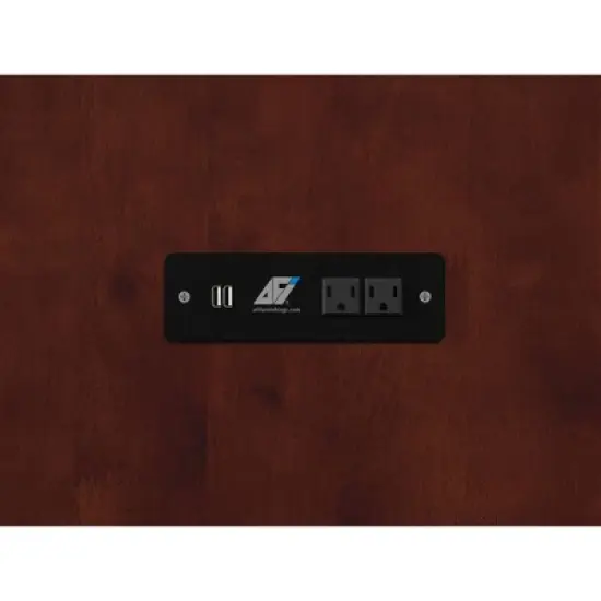 Full Deerfield Murphy Bed Chest with Charger Walnut - AFI image {14}