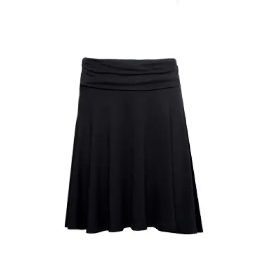 Amy Byer Kids' Fold Over Waist Knit Skater Skirt image {6}