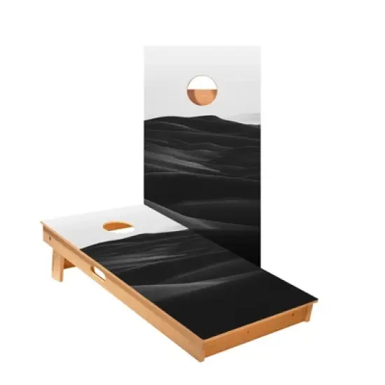 Skips Garage Black Sands Cornhole Boards - ACA Star Series image {1}