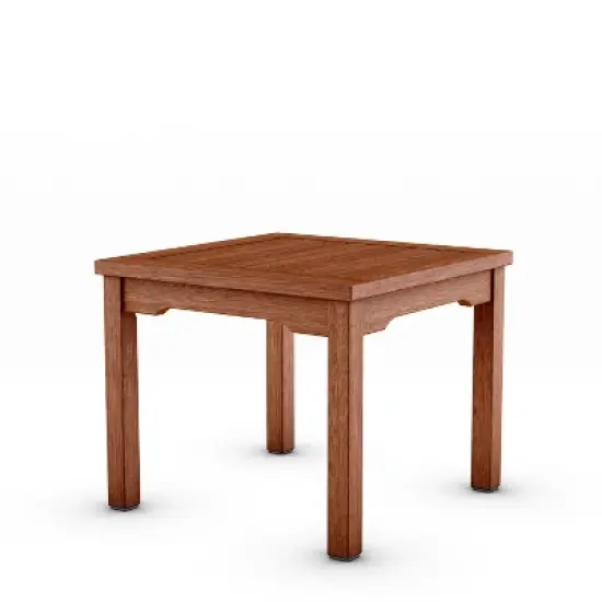 Amazonia Eucalyptus Square DaiLanh Outdoor Patio Coffee Table Teak Finish: All-Weather Design image {5}