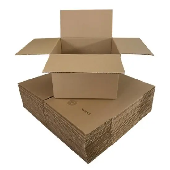 UOFFICE Pack of 25 Corrugated Boxes 14" x 14" x 9" Cardboard Shipping Boxes image {8}