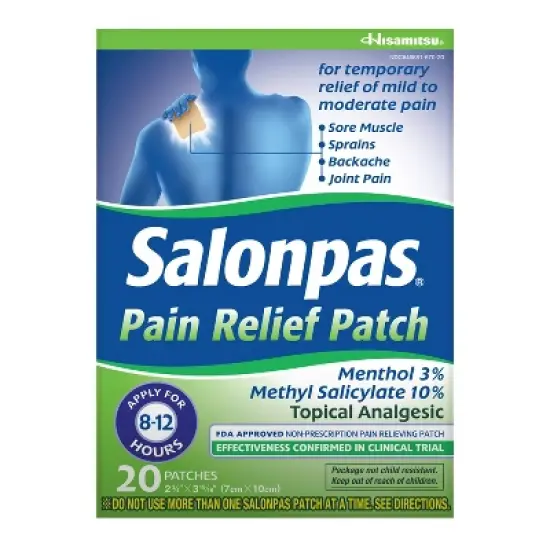 Salonpas Pain Relief Patch - 20ct image {7}